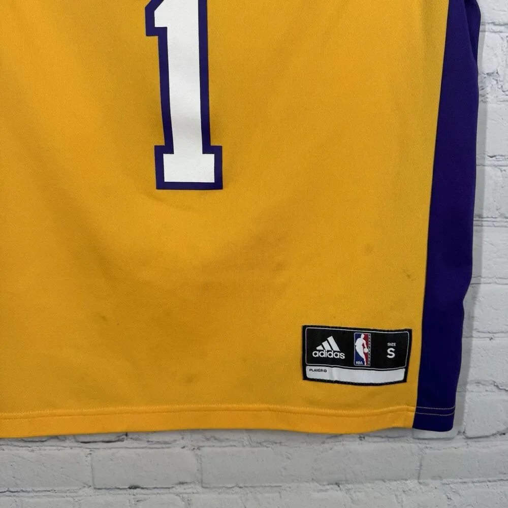 Adidas Adult Small D’Angelo Russell Los Angeles Lakers Jersey Collectible